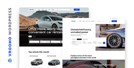 Vroomo – Car Rental Listing WordPress Theme