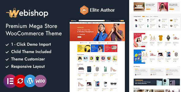Webishop - Megashop Elementor WooCommerce Theme