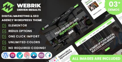 Webrik - Digital Marketing SEO Agency WordPress Theme