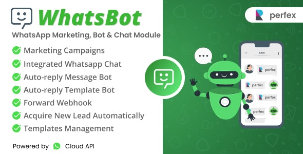 WhatsBot - WhatsApp Marketing, Bot Chat Module for Perfex CRM