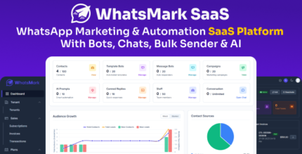 WhatsMarkSaaS - WhatsApp Marketing Automation SaaS Platform with Bots, Chats, Bulk Sender AI