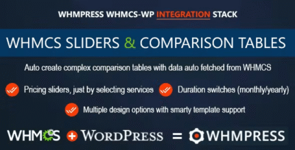 WHMCS Pricing Sliders and Comparison Tables - WHMpress Addon