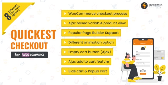 WooCommerce All in One Cart and Checkout | Side Cart, Popup Cart and One Click Checkout - Instantio