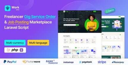 Workzone - Freelancer Marketplace for Gig Service Order Job Posting Laravel Script