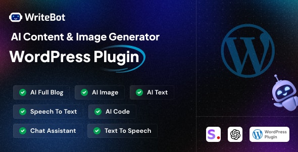 WriteBot - AL Content Generator WordPress Plugin