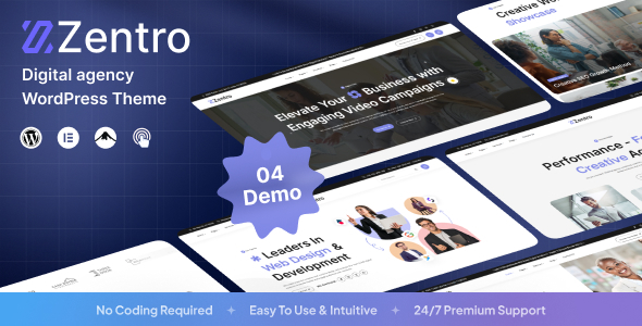Zentro - Digital Agency WordPress Zentro - Digital Agency WordPress
