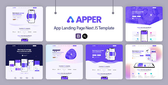 APPER - App Landing Page Next JS Template APPER - App Landing Page Next JS Template