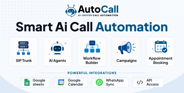 AutoCall - AI Voice Calling Lead Automation SaaS Platform Node.js Script