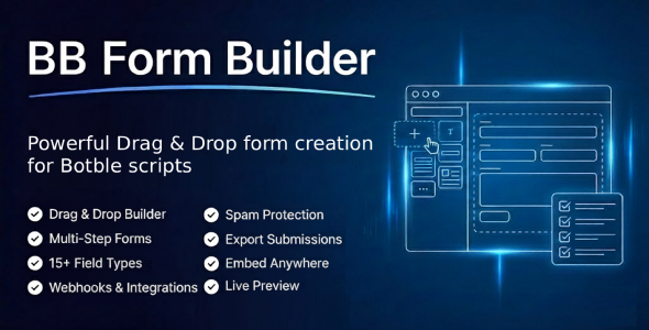 BB Form Builder - Drag Drop Form Builder plugin for Botble scripts