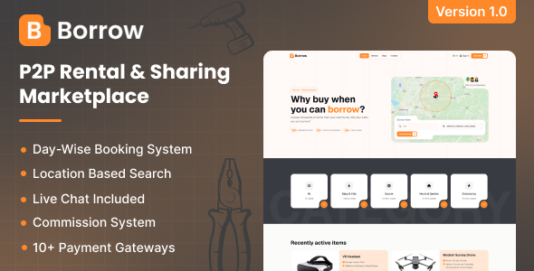Borrow - P2P Rental Sharing Marketplace