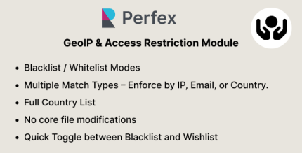 GeoIP Access Restriction Module for Perfex CRM (Restrict by IP, Country, or Email)