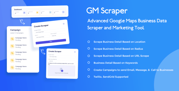 GM Scraper — Advanced Google Maps Business Data Scraper and Marketing Tool GM Scraper — Advanced Google Maps Business Data Scraper and Marketing Tool