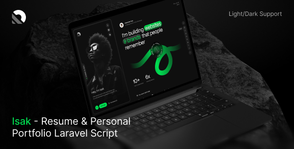 Isak - Resume Personal Portfolio Laravel Script