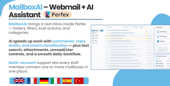 MailboxAI - Webmail + AI Assistant For Perfex CRM