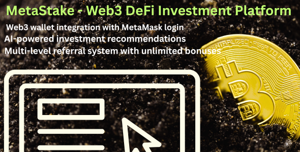 MetaStake - Web3 DeFi Investment Staking Platform with AI Referral System MetaStake - Web3 DeFi Investment Staking Platform with AI Referral System
