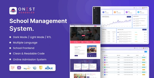 Onest Schooled - School Management System Laravel Script Onest Schooled - School Management System Laravel Script