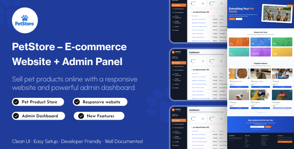 Petstore E-commerce Website | E-commerce Platfrom for Pets Petstore E-commerce Website | E-commerce Platfrom for Pets