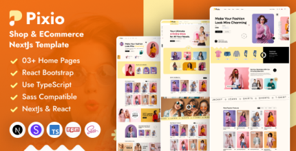 Pixio - Shop eCommerce NextJs Template