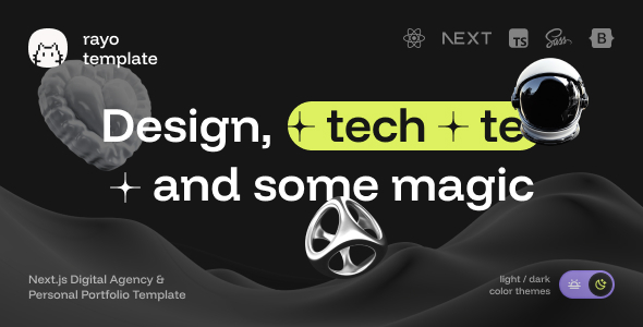 Rayo - Digital Agency Personal Portfolio NextJs Template
