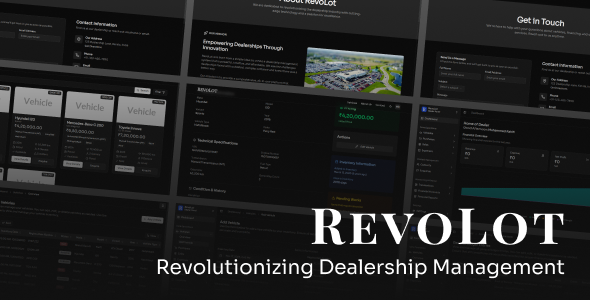 RevoLot – Next.js 15 Dealership Management System RevoLot – Next.js 15 Dealership Management System