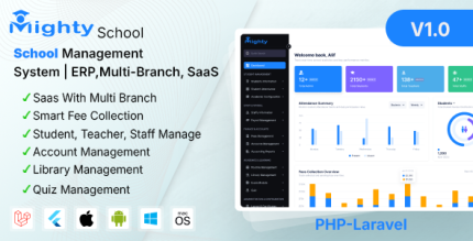 School Management System ERP Multi-Branch SaaS – Mighty School Pro