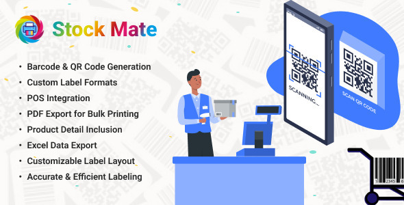 StockMate - Product Label QR Code Generator Suite