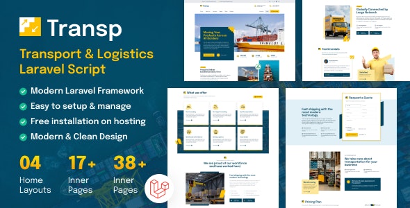 TransP - Transport Courier Logistics Business Website TransP - Transport Courier Logistics Business Website