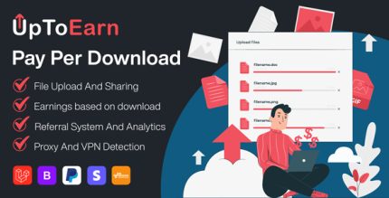 UpToEarn - Pay Per Download Platform (SAAS) [Regular Version]