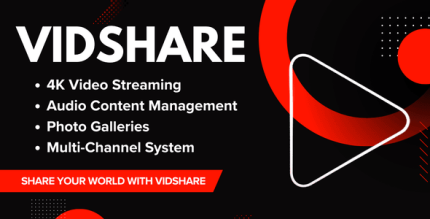 Vidshare – Watch Videos, Listen to Music, Explore Photos Share Your Content