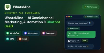 WhatsMine — AI Omnichannel Marketing, Automation Chatbot SaaS (WhatsApp, Messenger, SMS Email)